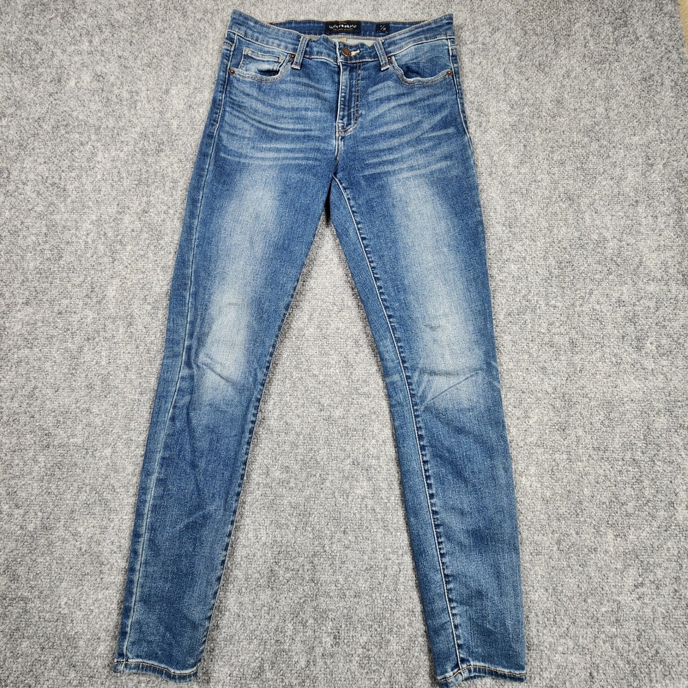 Lucky Brand Ava Super Skinny Jeans Womens 4/27 Blue Medium Wash Stretch‎ Denim